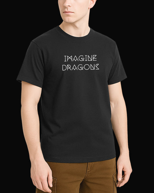 Imagine Dragons Grup Logo Siyah Tişört
