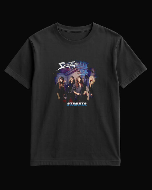 Savatage Streets Siyah Tişört