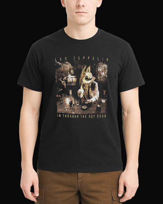Led Zeppelin IN THROUGH THE OUTDOOR Siyah Tişört