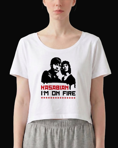 Kasabian I'm On Fire Beyaz Kadın Tişört