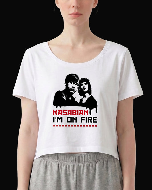 Kasabian I'm On Fire Beyaz Kadın Tişört