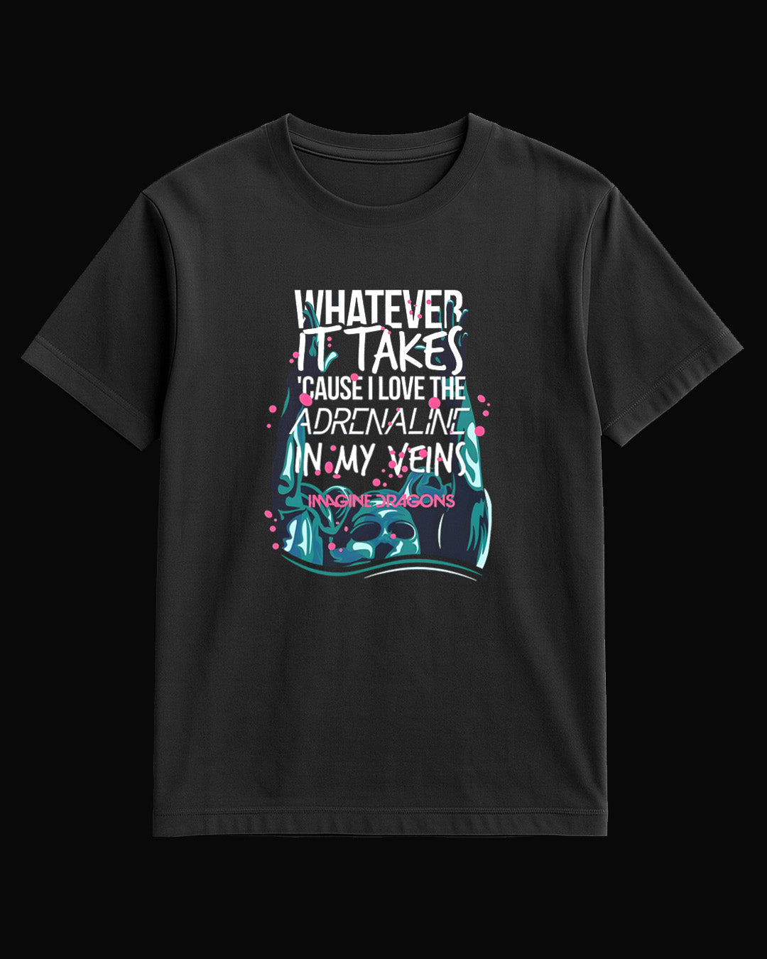 Imagine Dragons Reflections Siyah Tişört