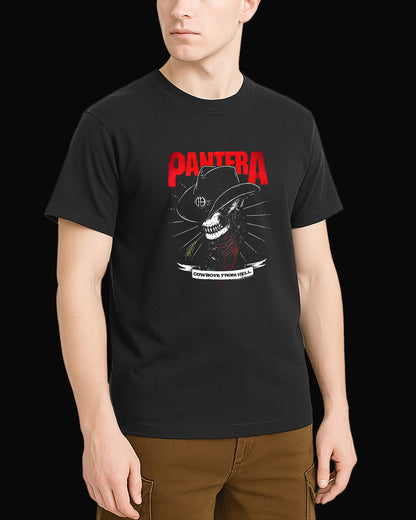 Pantera Cowboys From Hell-2 Siyah Tişört