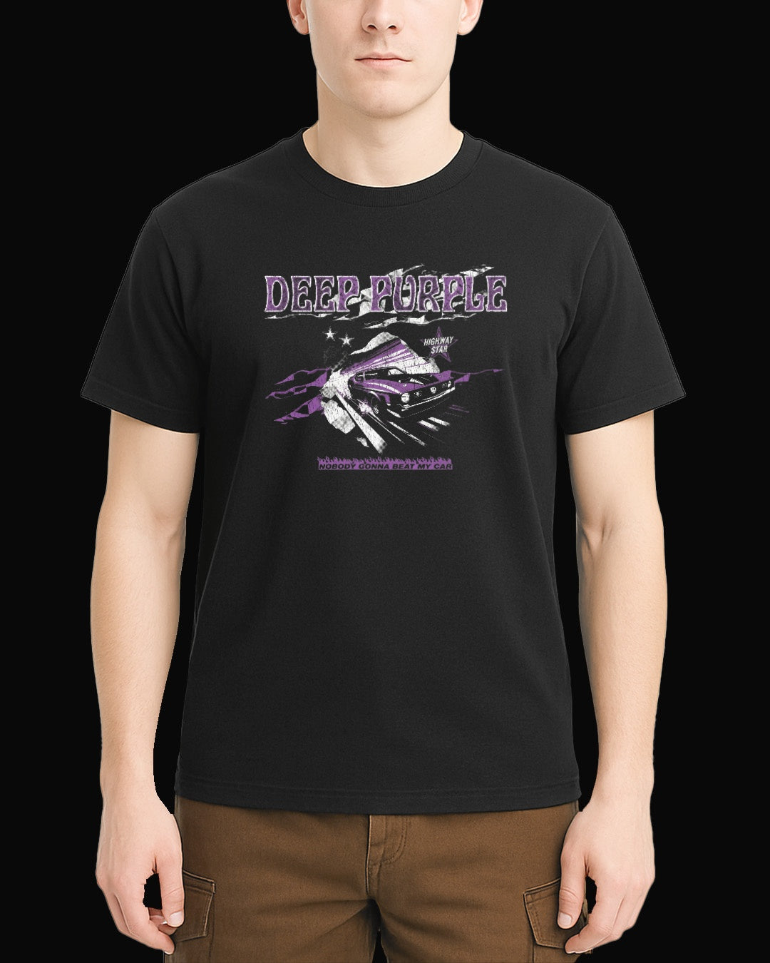 Deep Purple Highway Star Siyah Tişört