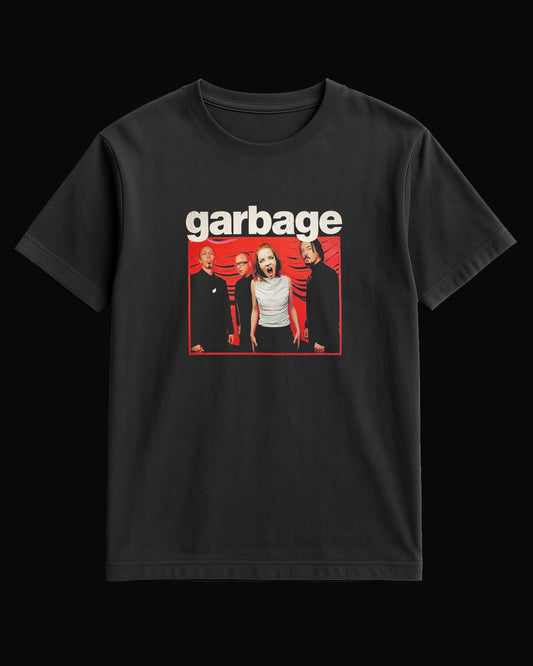 Garbage Grup Logo Siyah Tişört V4