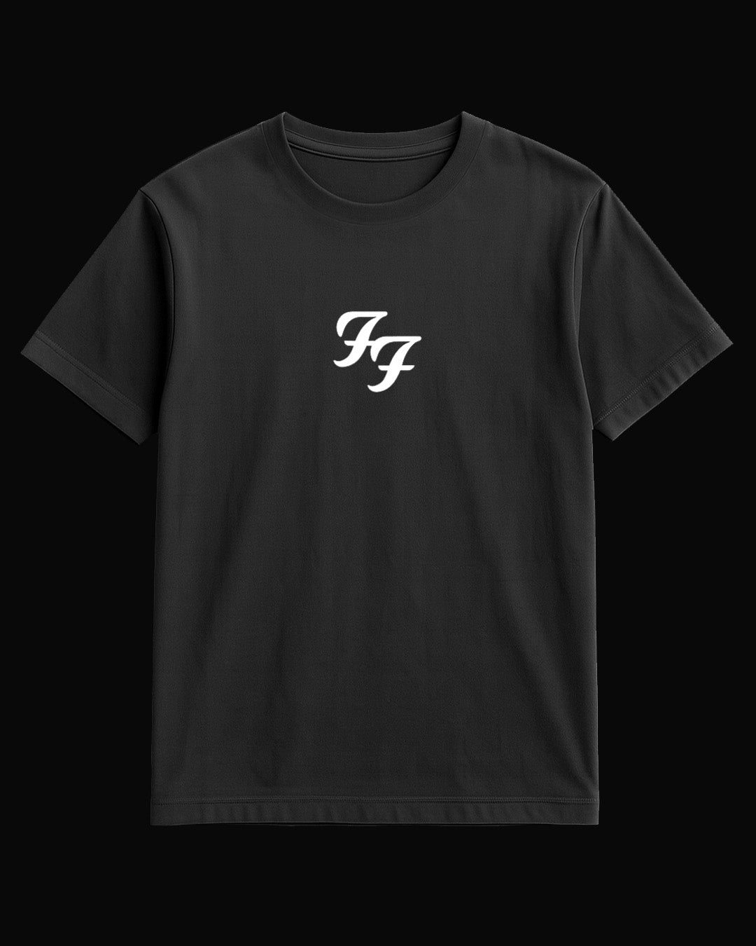 Foo Fighters F.F. Grup Logo Siyah Tişört V3