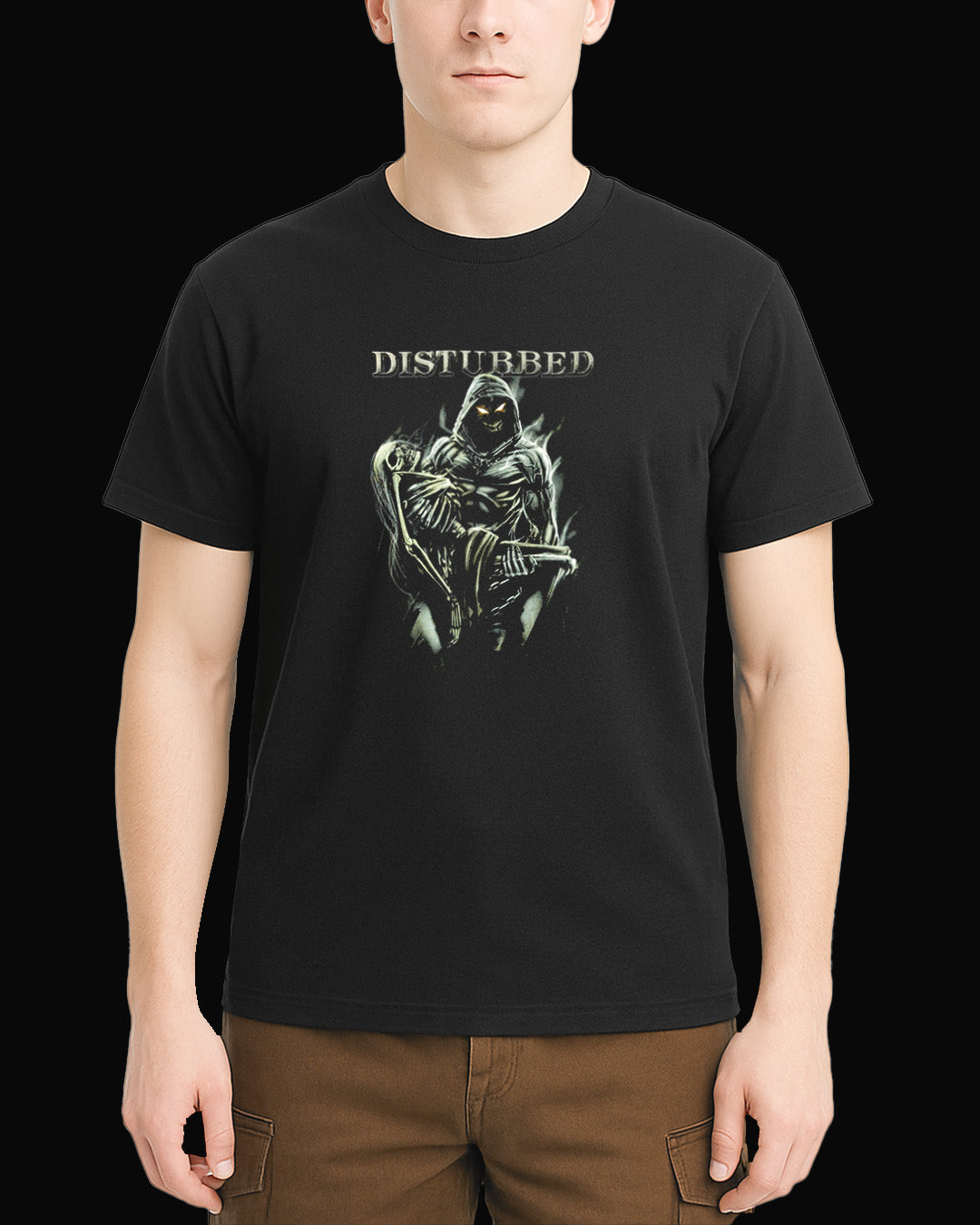 Disturbed Grup Logo Siyah Tişört V2