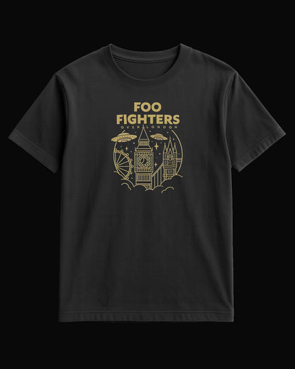 Foo Fighters Over London Siyah Tişört