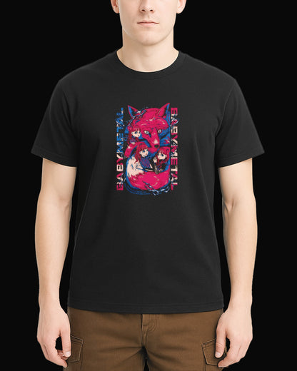 Babymetal Fox and Girls Siyah Tişört