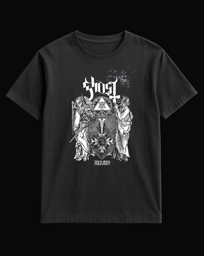 Ghost Angel of Triangle Siyah Tişört