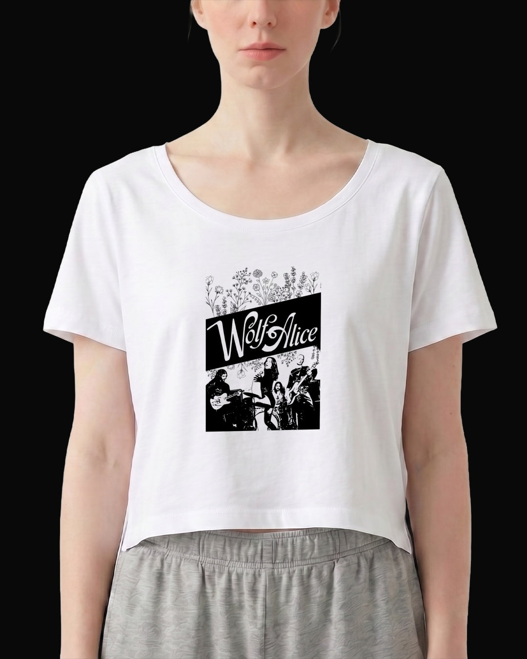 Wolf Alice Grup Logo Beyaz Kadın Tişört