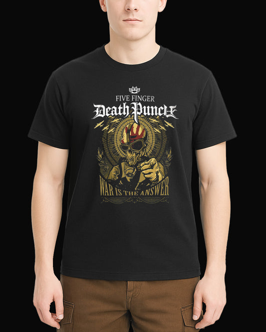 Five Finger Death Punch War Is The Answer Siyah Tişört