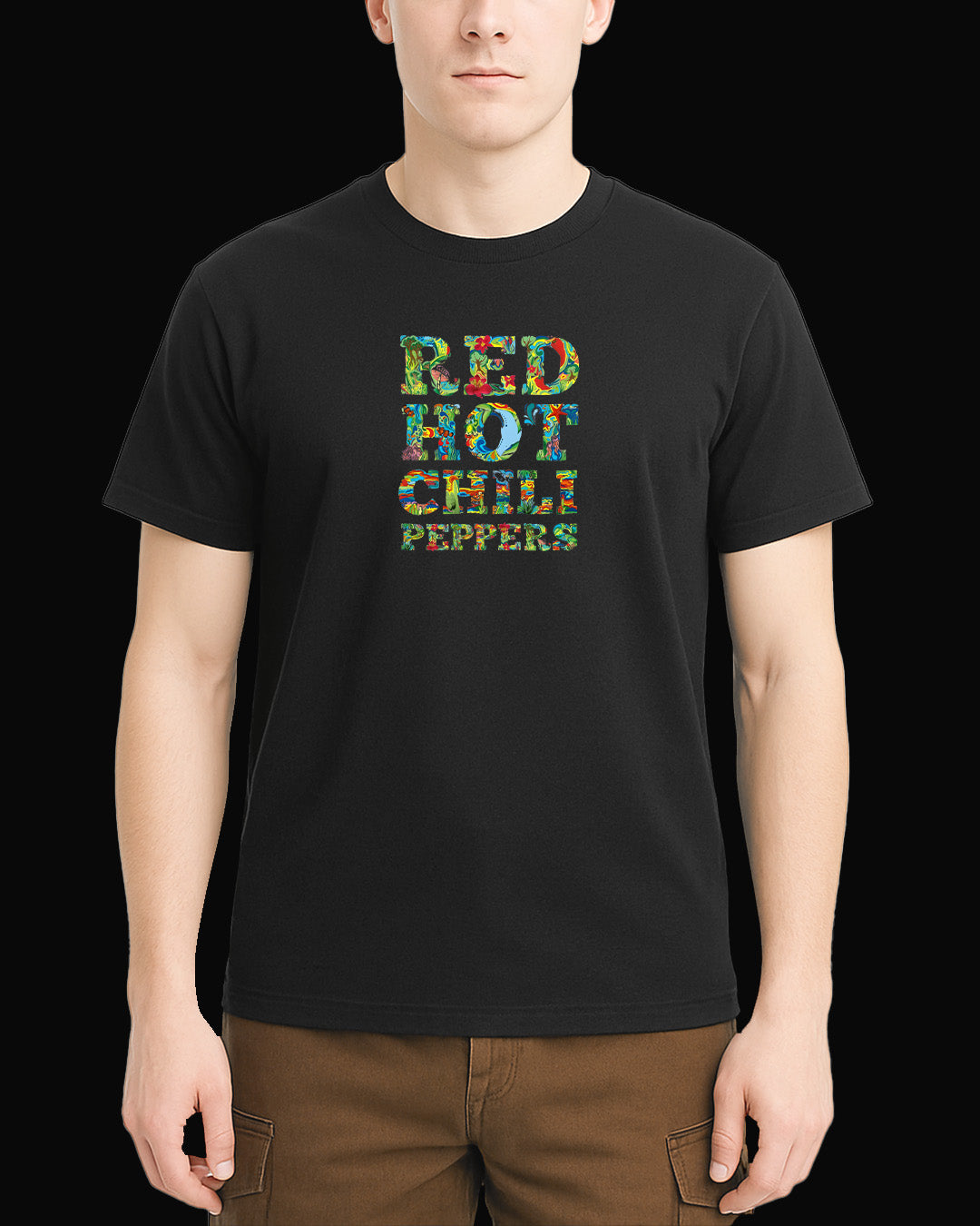 Red Hot Chili Peppers Flower Siyah Tişört