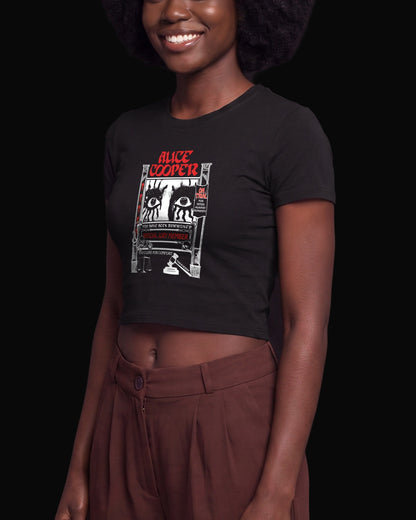 Alice Cooper Too Close For Comfort Siyah Baby Tee Tişört V2