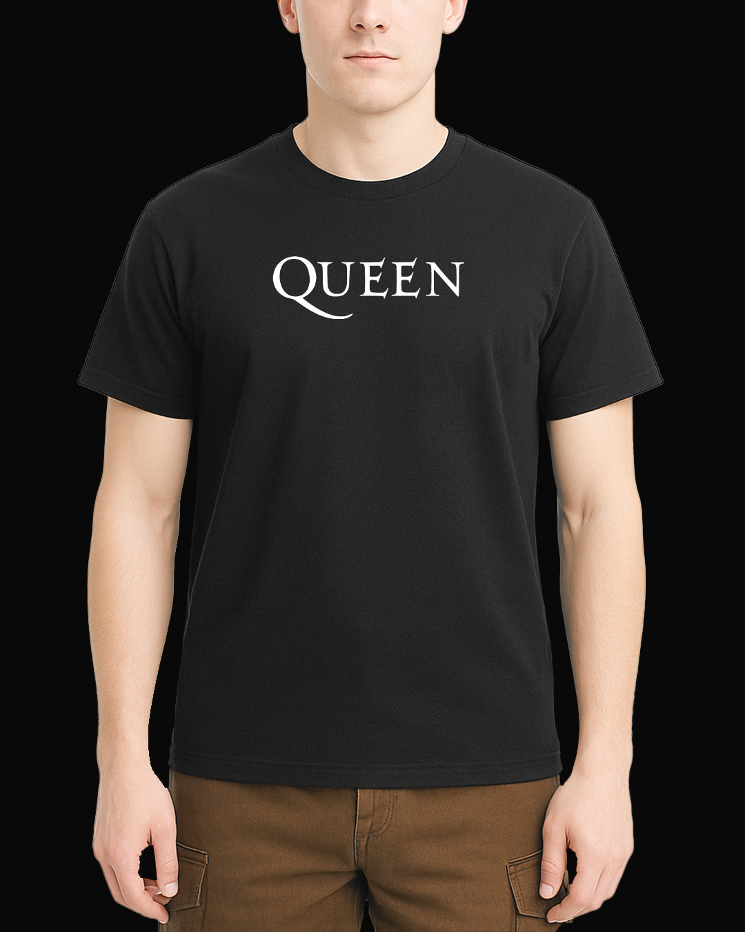 Queen White Queen Siyah Tişört