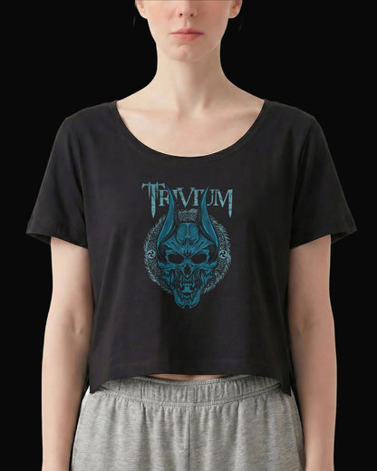 Trivium Silence in the Snow Kadın Siyah Tişört V2