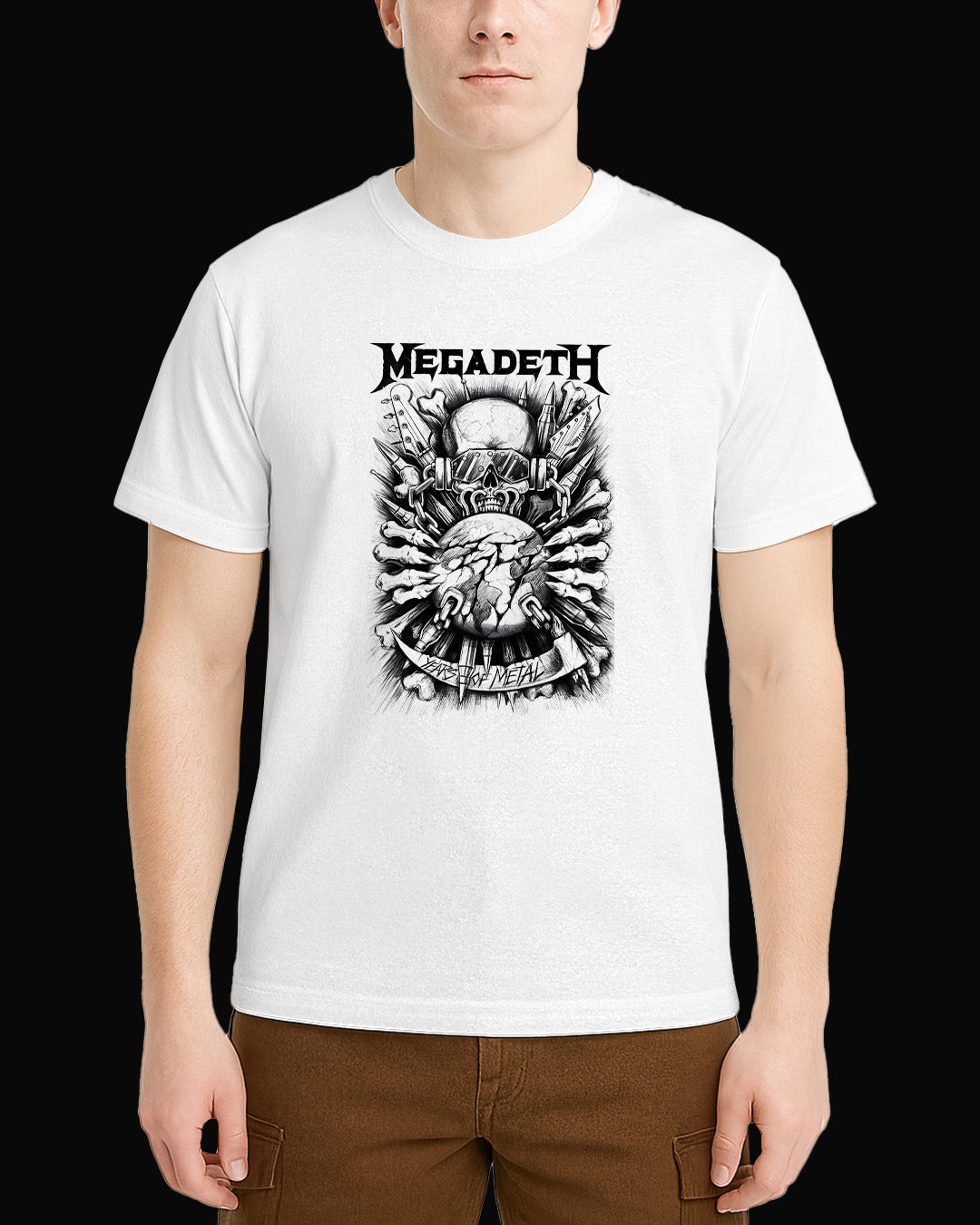 Megadeth Years Of Metal Beyaz Tişört