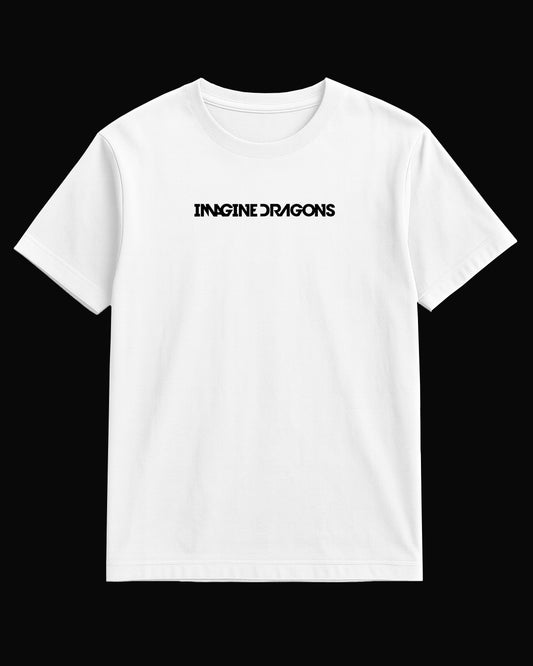 Imagine Dragons Grup Logo Beyaz Tişört