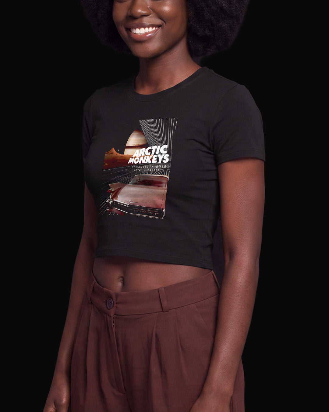 Arctic Monkeys Tranquility Base Siyah Baby Tee Tişört