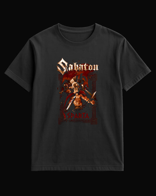 Sabaton Sparta Siyah Tişört
