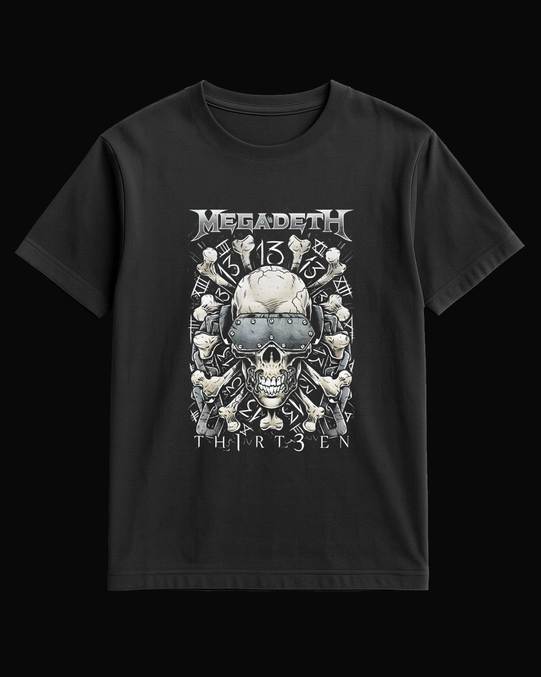 Megadeth Th1rt3en Siyah Tişört