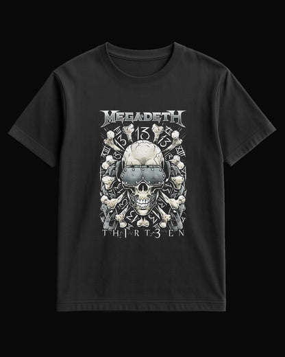 Megadeth Th1rt3en Siyah Tişört