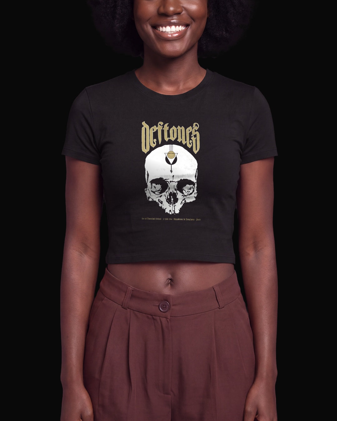 Deftones Triangles and Prayers Siyah Baby Tee Tişört
