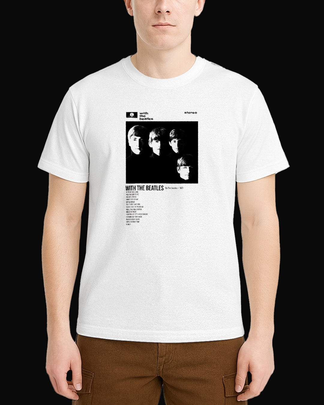 The Beatles With The Beatles Beyaz Tişört