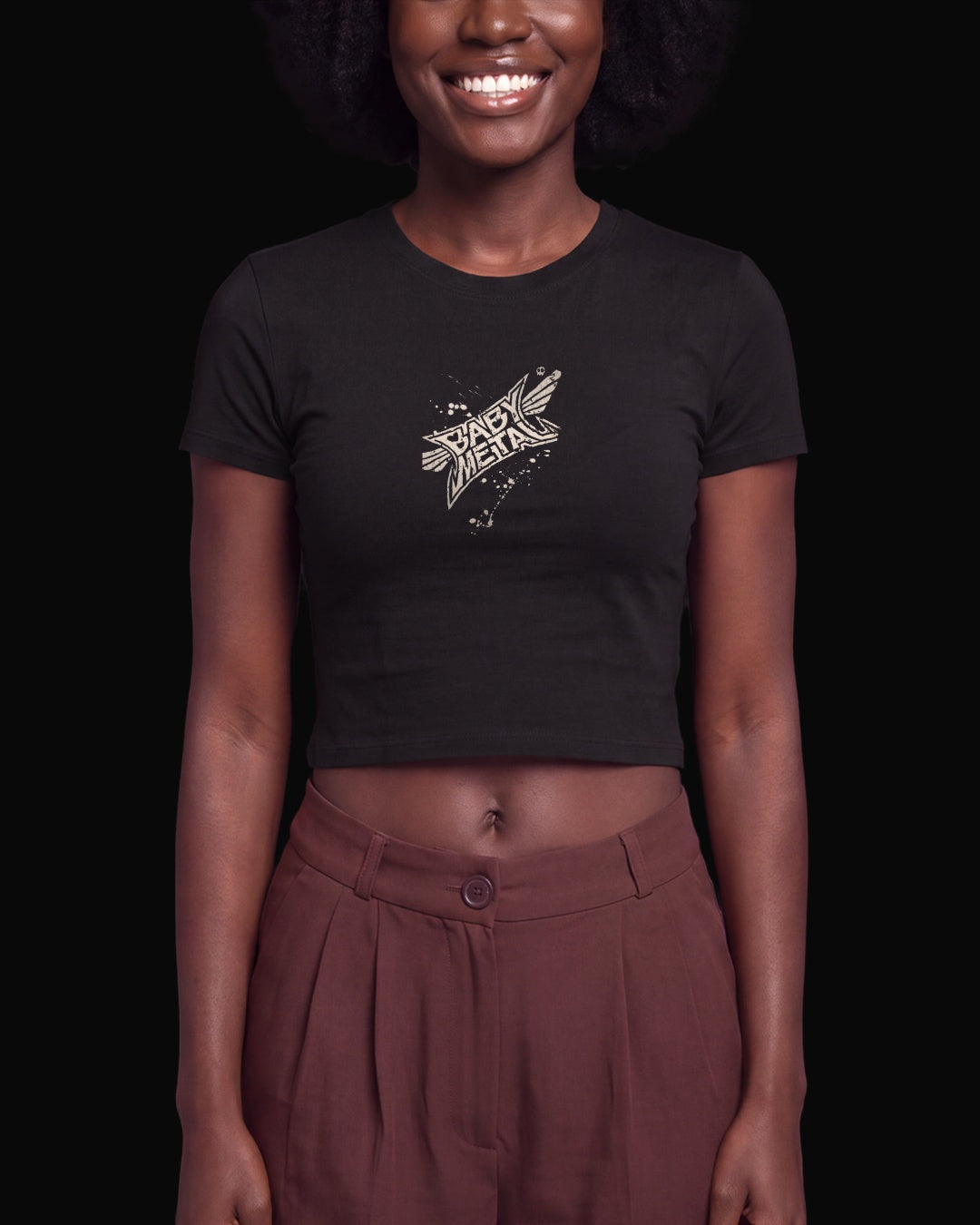 Babymetal Grup Logo Siyah Baby Tee Tişört V3