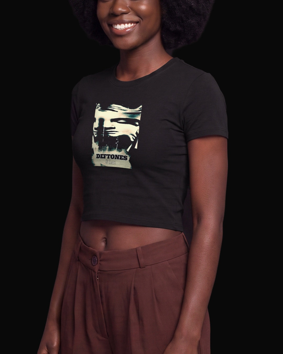 Deftones RX Queen Siyah Baby Tee Tişört