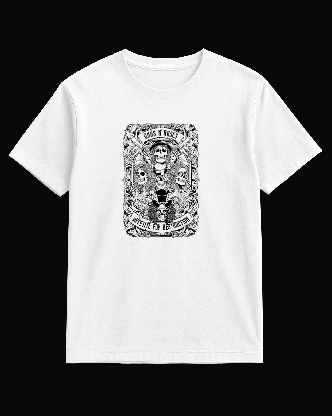 Guns N' Roses Appetite For Destruction White T-Shirt