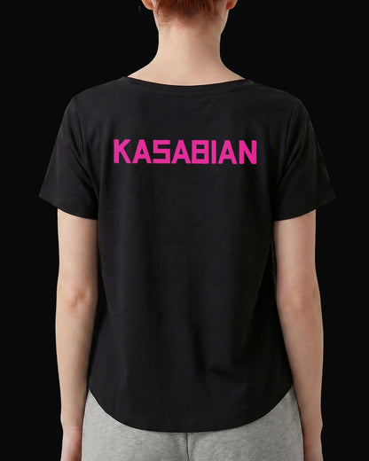 Kasabian 48:13 TOUR Sırt Baskılı Siyah Kadın Tişört