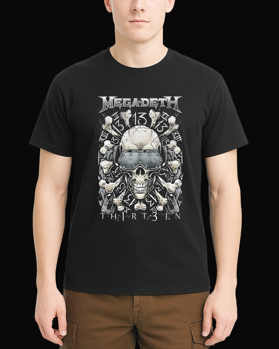 Megadeth Th1rt3en Siyah Tişört