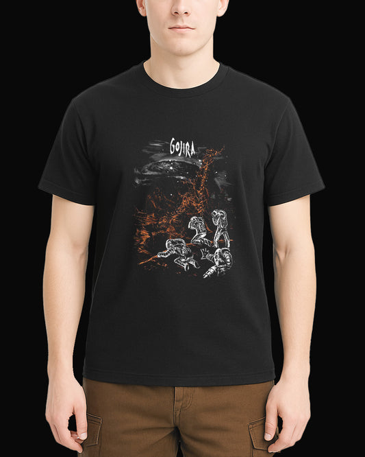 Gojira Lava Flows Siyah Tişört