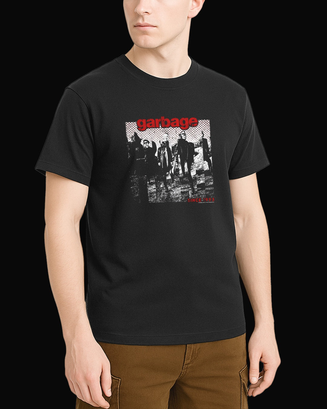 Garbage Grup Logo Siyah Tişört V4