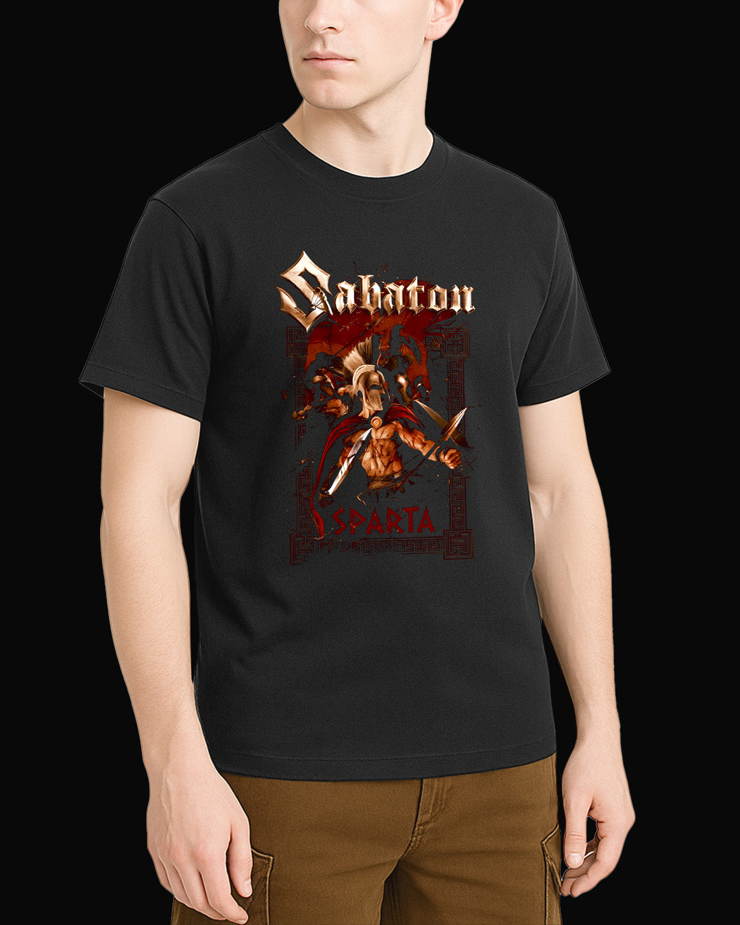 Sabaton Sparta Siyah Tişört