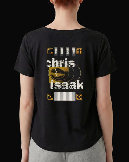 Chris Isaak DICE Crew Siyah Kadın Tişört