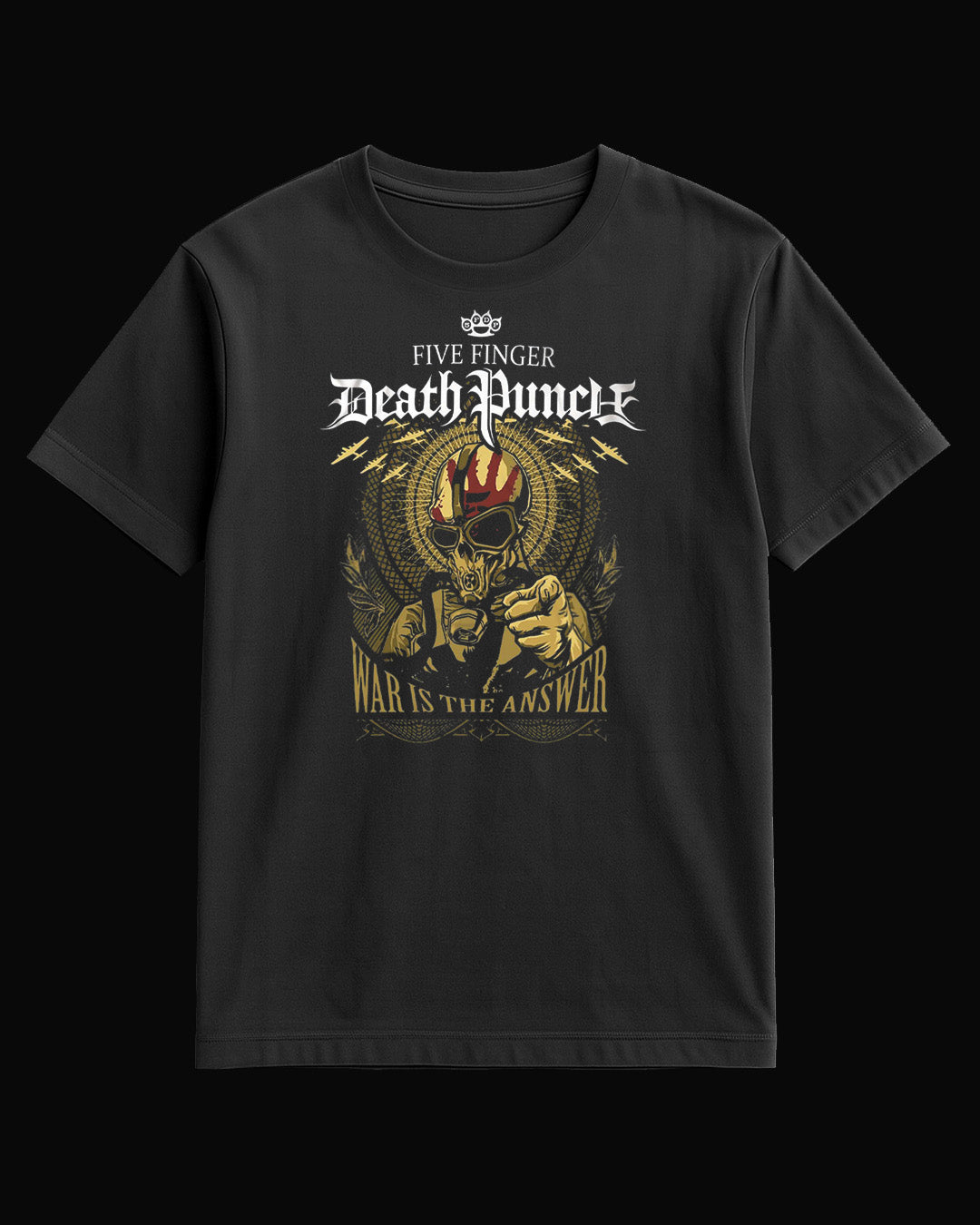 Five Finger Death Punch War Is The Answer Siyah Tişört