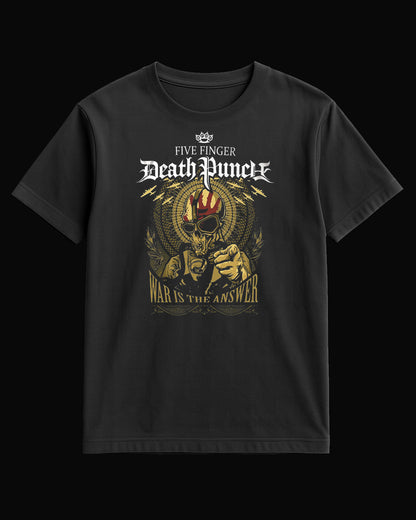 Five Finger Death Punch War Is The Answer Siyah Tişört