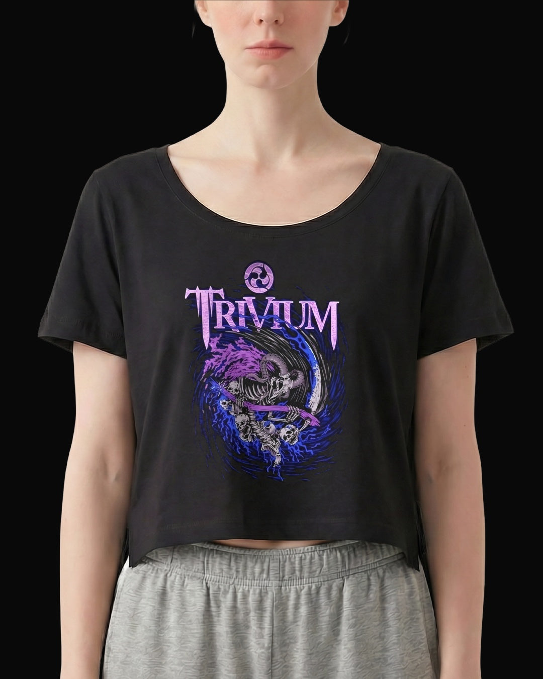 Trivium The Sin and the Sentence Kadın Siyah Tişört