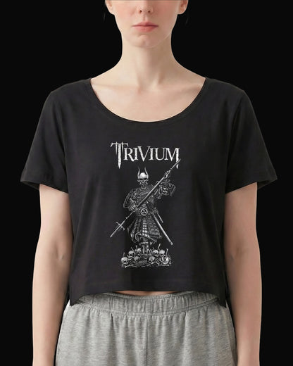 Trivium Silence in the Snow Kadın Siyah Tişört V3