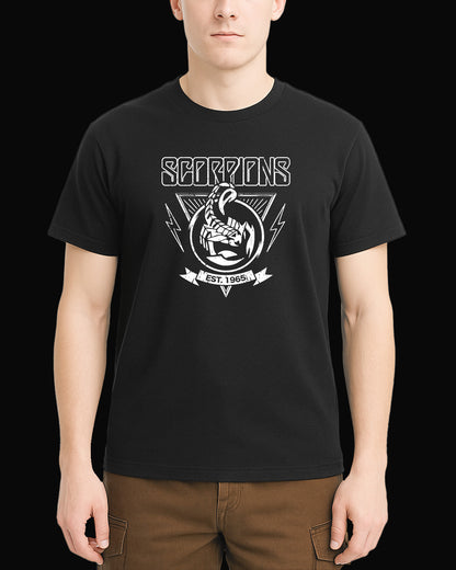 Scorpions Est. 1965 Siyah Tişört