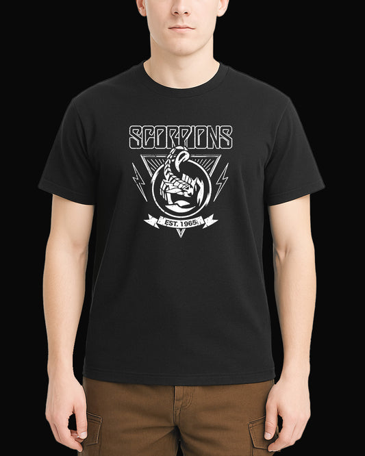 Scorpions Est. 1965 Siyah Tişört