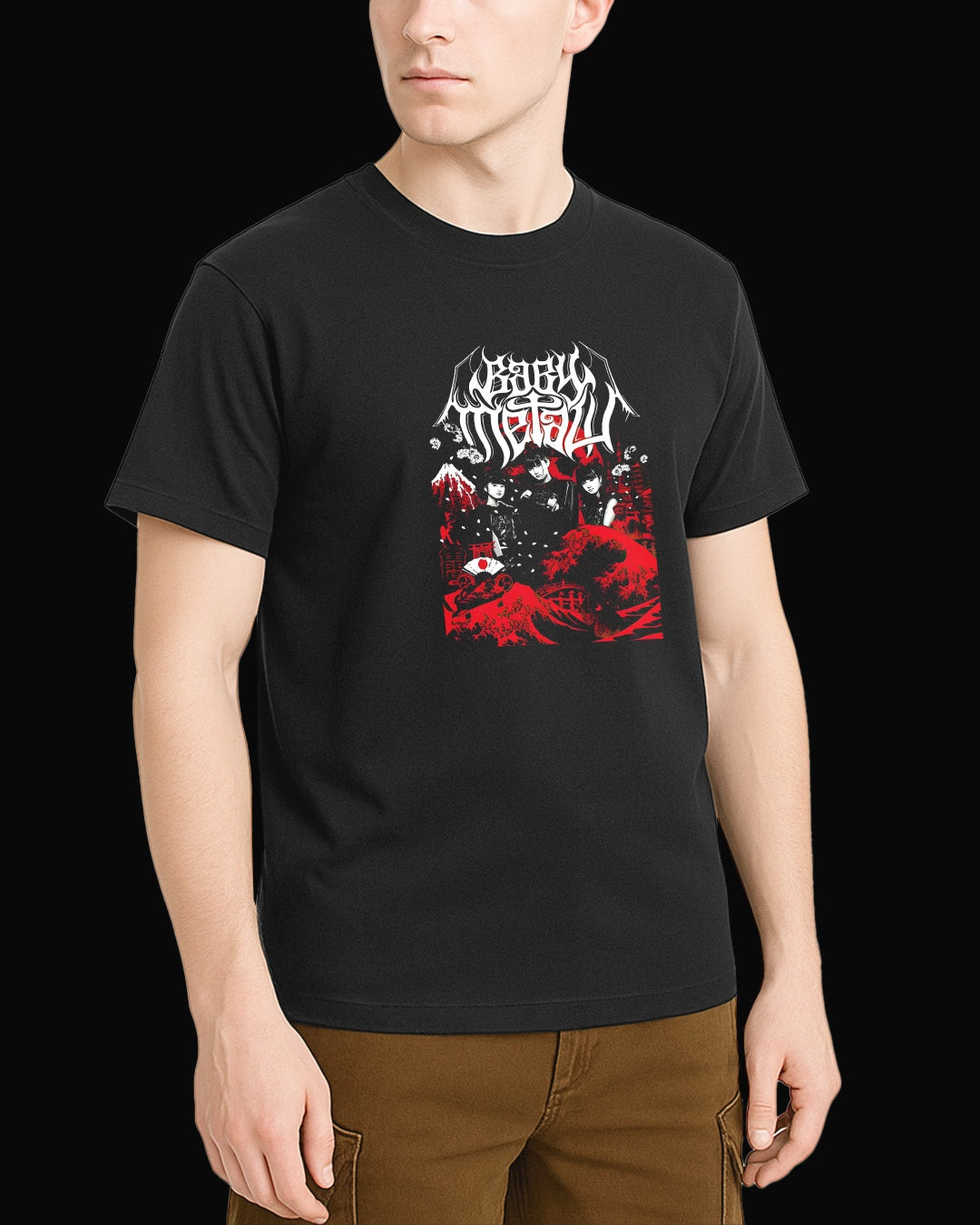 Babymetal Grup Logo Siyah Tişört V3