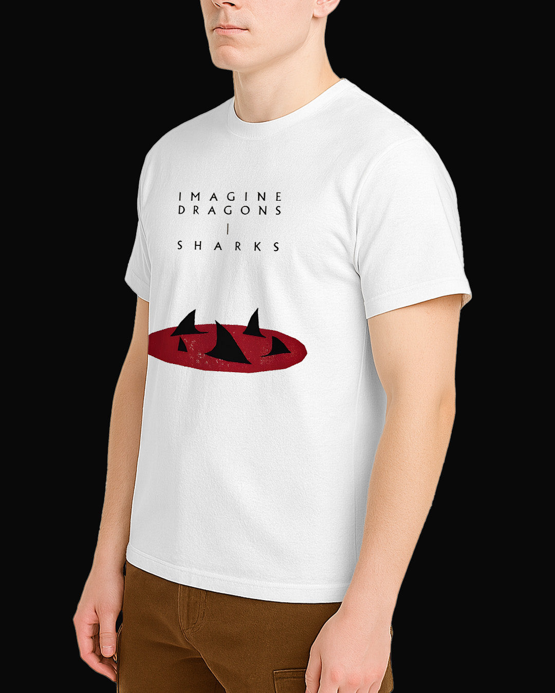 Imagine Dragons Sharks Beyaz Tişört