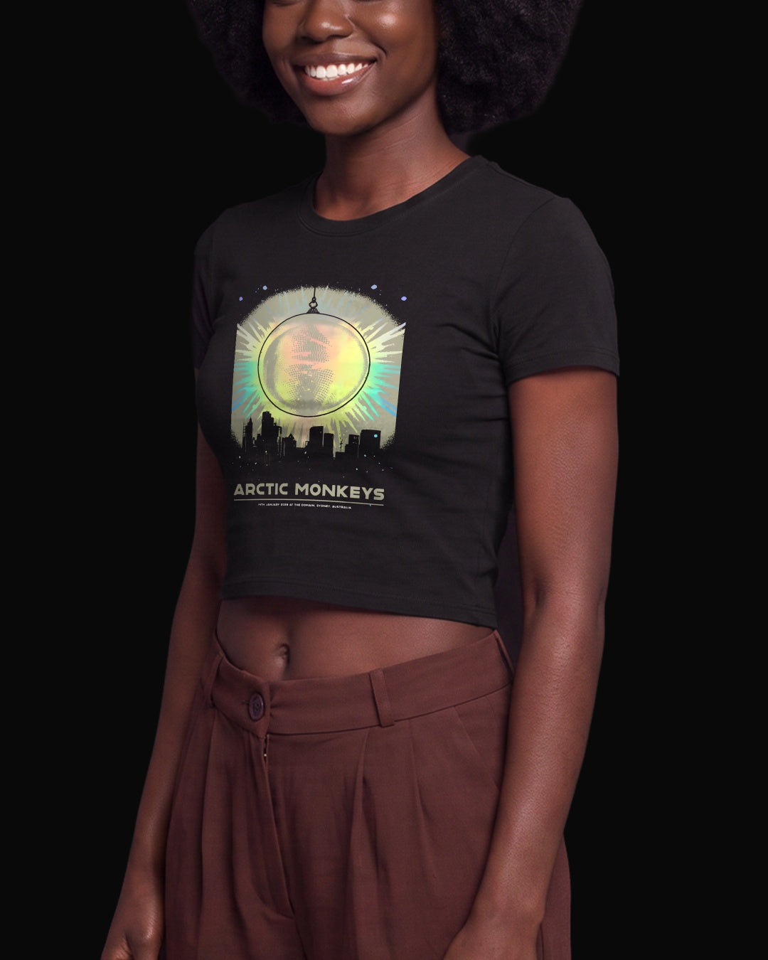Arctic Monkeys Disco Sun Siyah Baby Tee Tişört
