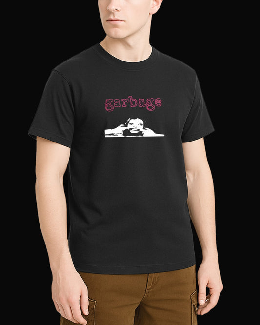 Garbage SMILE Siyah Tişört