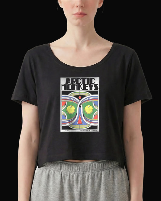 Arctic Monkeys Colorful Monkey Siyah Kadın Tişört