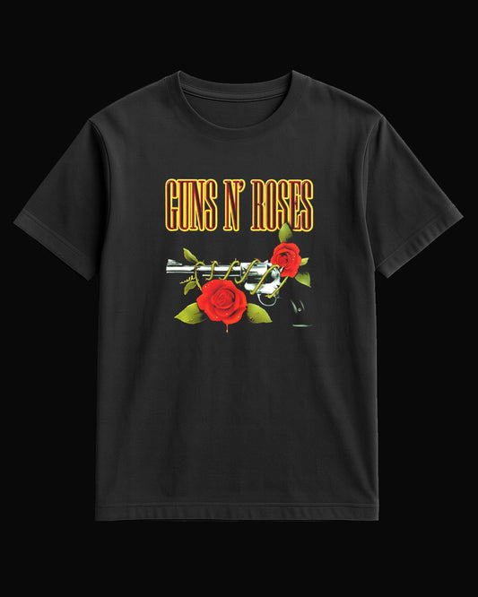 Guns N' Roses Gun and Rose Black T-Shirt