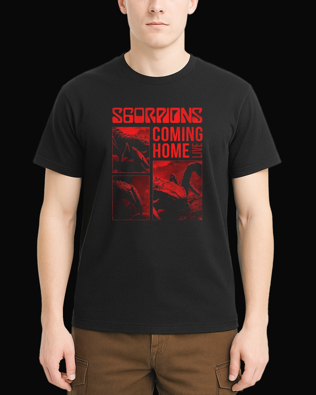 Scorpions Coming Home Siyah Tişört